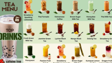 ding tea menu